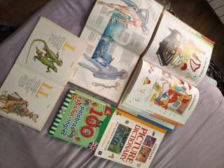 4 Enciclopedias español ingles. Regalo abecedario