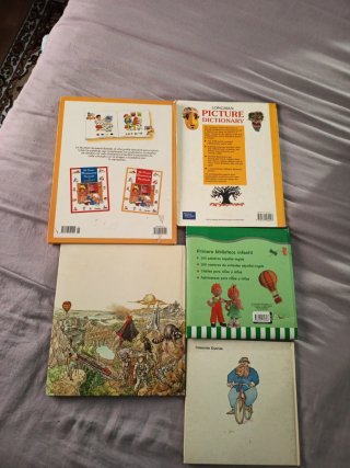 4 Enciclopedias español ingles. Regalo abecedario