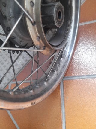 Rueda Trasera Yamaha SR 250