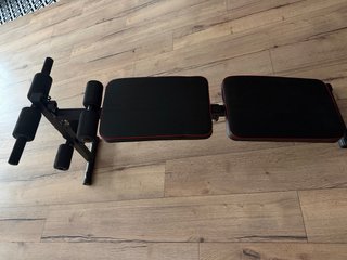 Banco Abdominales/Pesas Plegable Negro