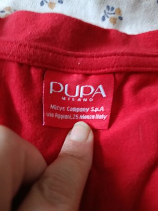Maglia Pupa Milano manica lunga rossa