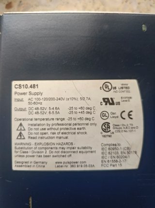 Fuente Alimentación 100-240V a 48V DC