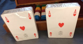 Set Gioco Vintage Legno e Velluto - Stampa Caccia