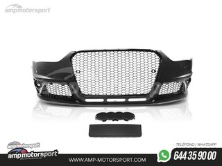 PARAGOLPES DELANTERO PARA AUDI A4 B8 LOOK RS NEGRO CON PDC/SRA