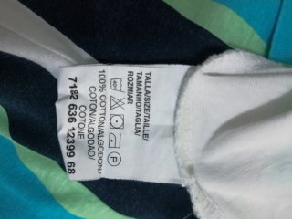 Camiseta J&B Algodón Rayas Talla XL