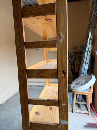 Estantería de pino 5 baldas