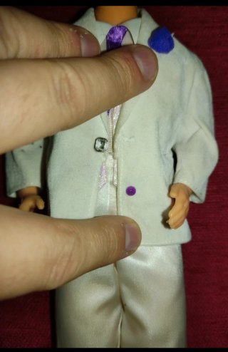 Muñeco Ken Barbie Krystal Traje Blanco