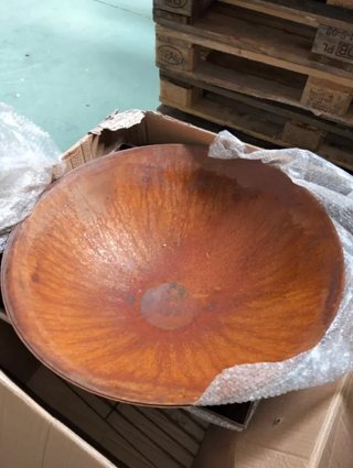 Brasero Esschert con leñero Ø75 cm