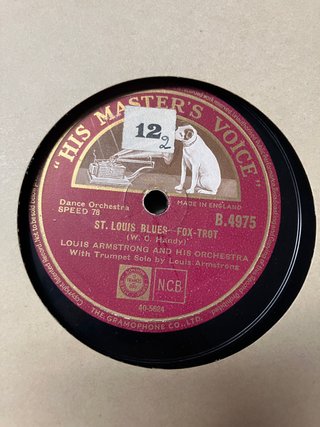 Lote 8 Discos Pizarra Jazz Louis Armstrong