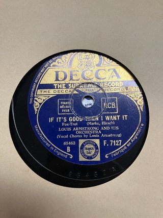 Lote 8 Discos Pizarra Jazz Louis Armstrong
