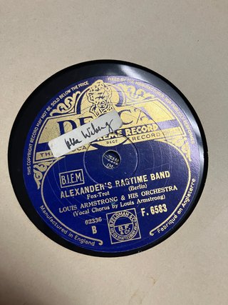 Lote 8 Discos Pizarra Jazz Louis Armstrong