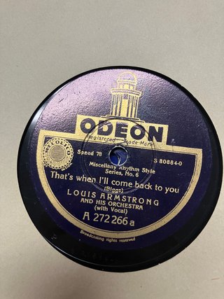 Lote 8 Discos Pizarra Jazz Louis Armstrong