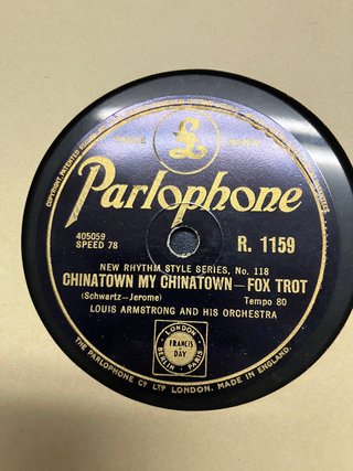 Lote 8 Discos Pizarra Jazz Louis Armstrong