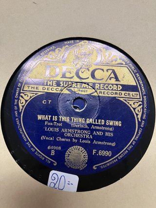 Lote 8 Discos Pizarra Jazz Louis Armstrong