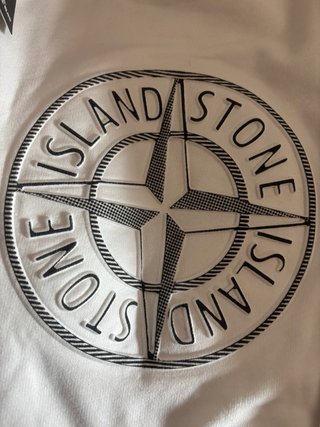 Sudadera Stone Island Blanca Talla M