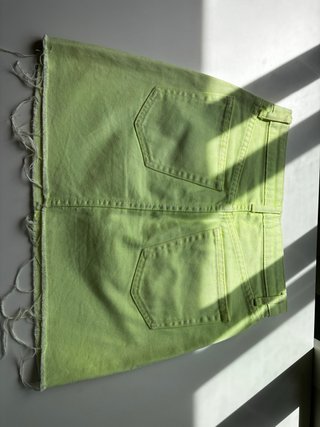 Falda verde Bershka