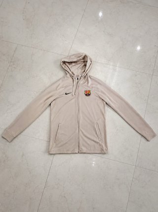 Sudadera FC Barcelona Nike Beige