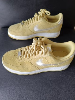 Zapatillas Nike Air Force 1 Beige Plata