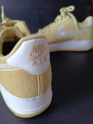 Zapatillas Nike Air Force 1 Beige Plata
