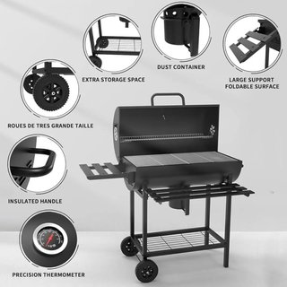 TEENO Barbecue a Carbone con Griglia XXL da Cucina