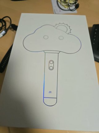Lightstick K-pop nube y sol