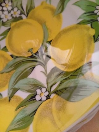Vajilla Pontesa 18 platos porcelana limones