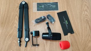 Shure MV7 Micrófono Podcast con Trípode