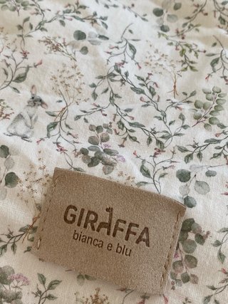 Saco capazo invierno bebé Giraffa floral
