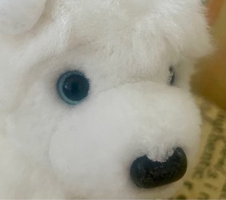 Peluche cagnolino bianco 16 cm