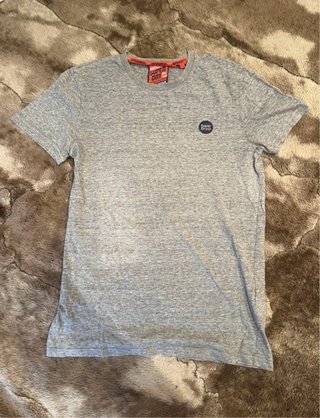 Camiseta Superdry Gris Jaspeada Talla S