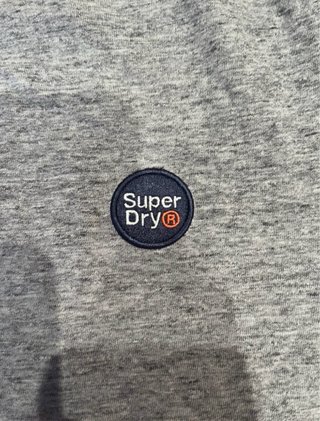 Camiseta Superdry Gris Jaspeada Talla S