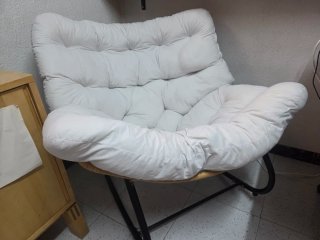 Mecedora TEMU + Cojín acolchado Blblanco