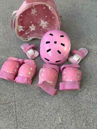 Protecciones Patinaje Niños Casco Rodilleras Muñeq