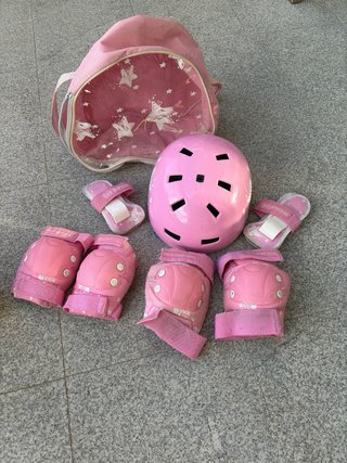 Protecciones Patinaje Niños Casco Rodilleras Muñeq