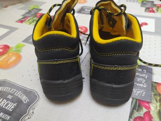 Botas de seguridad FORLI negras y amarillas