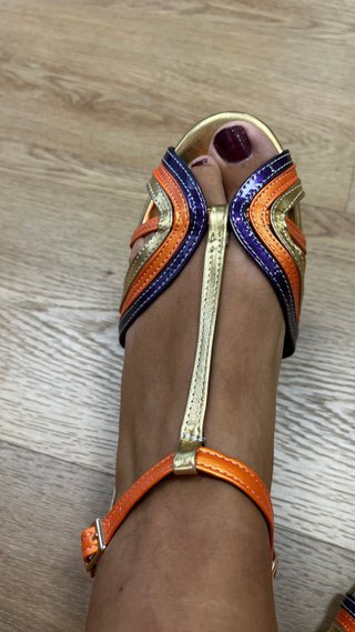 Sandalias planas multicolor