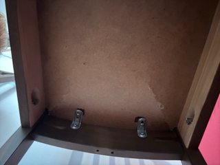 4 Sillas Comedor Ikea Madera Tela Beige
