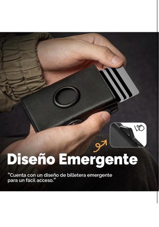 Cartera RFID Smart Wallet Hombre Negra