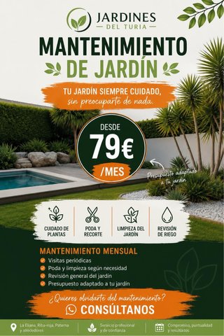 Jardinero. Mantenimiento de jardines.
