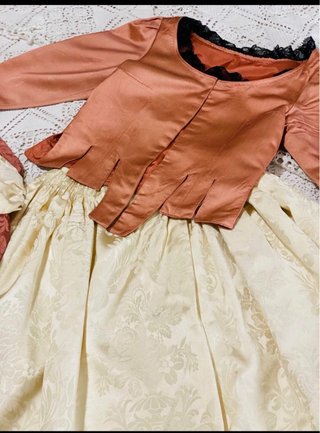Indumentaria Valenciana Beige y Rosa