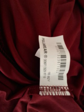Vestido rojo asimétrico Pull&Bear