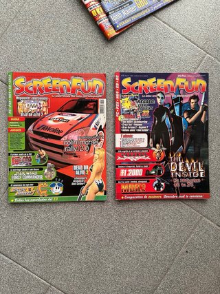 Lote 14 revistas ScreenFun + pósters (1999-2000)