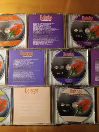 Lote Colección 8 CDs Baladas y Canciones de Amor