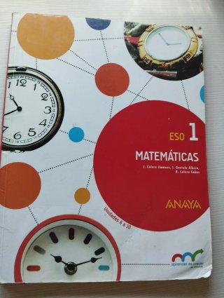 lote libros tres trimestres mates 1º eso