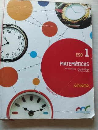 lote libros tres trimestres mates 1º eso