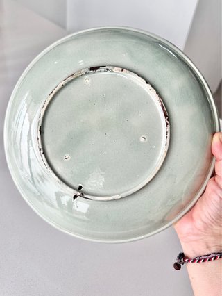 Plato decorativo cerámica vintage pájaros