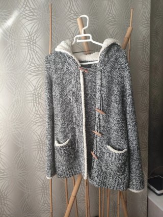 Abrigo Zara Gris Talla S
