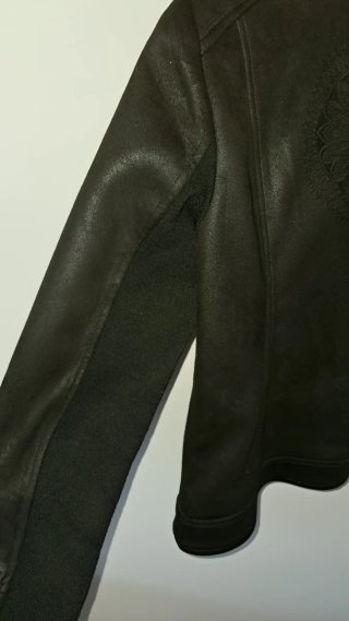 Cazadora polipiel negra #Desigual