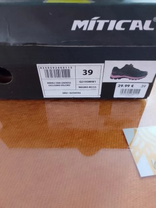 Zapatillas ciclismo Mitical mujer Talla 39