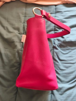 Bolso Piel Ambra Moda Rosa fucsia Italiano